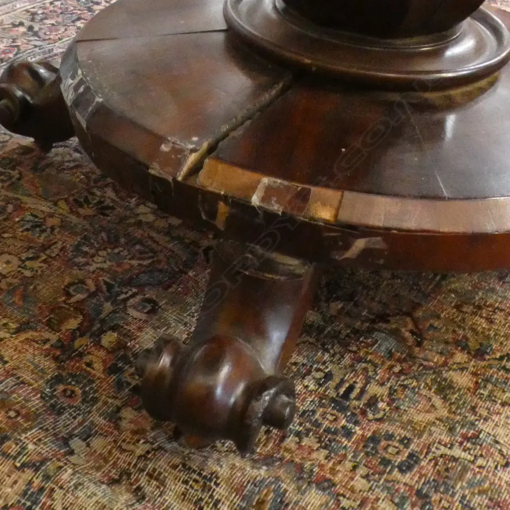 REGENCY ROSEWOOD CARD TABLE (AF) Image 1++