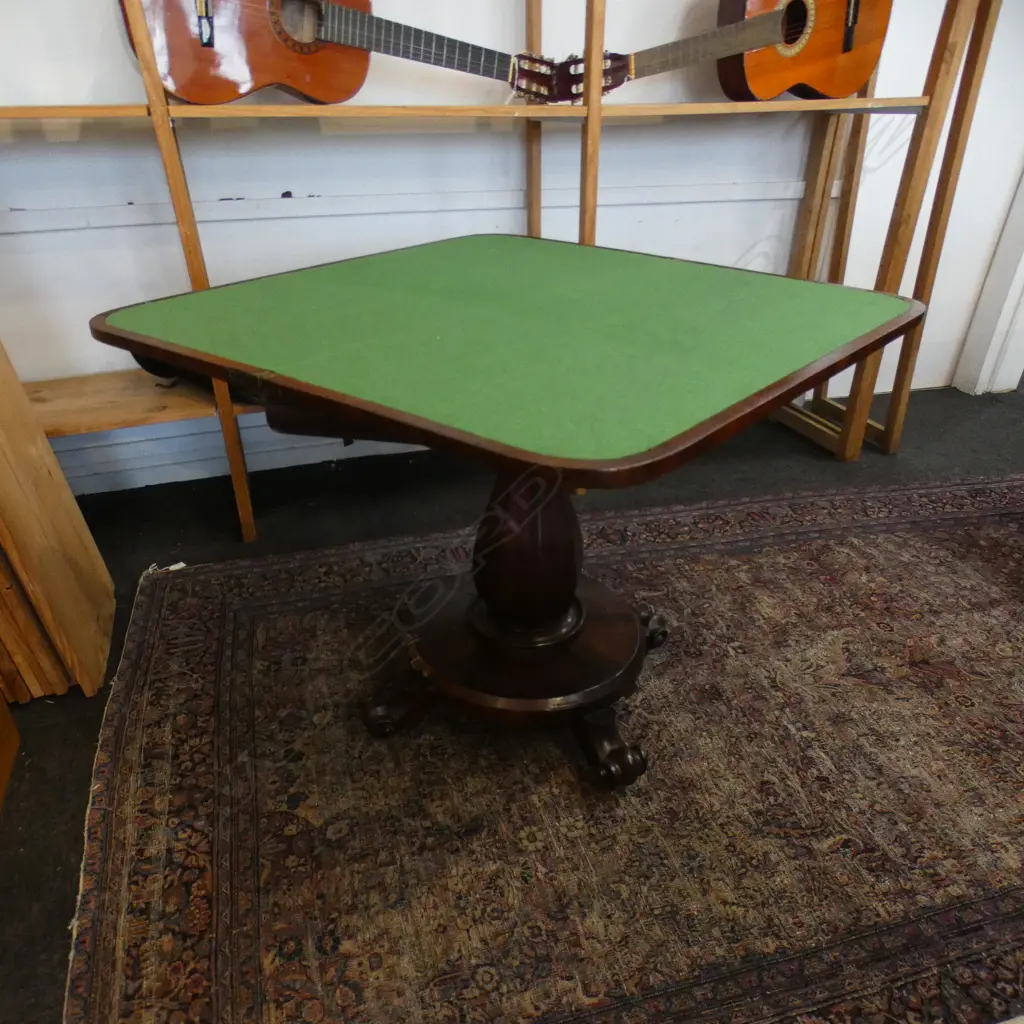 REGENCY ROSEWOOD CARD TABLE (AF) Image 1++
