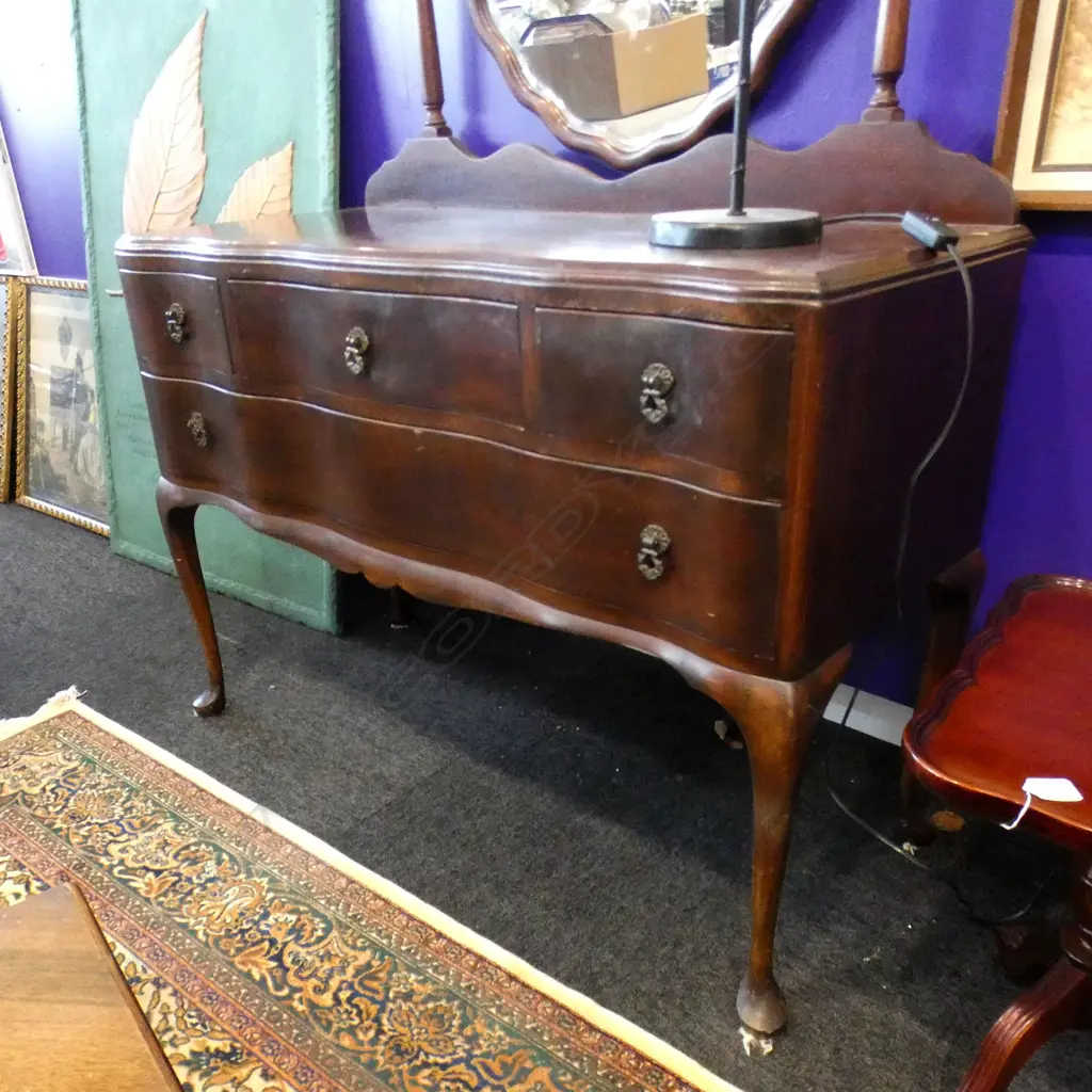 QUEEN ANNE STYLE DRESSING TABLE 1050x460mm Image 1++