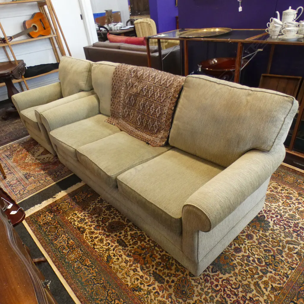 THREE SEATER COUCH AND MATCHING CHAIR Image 1++