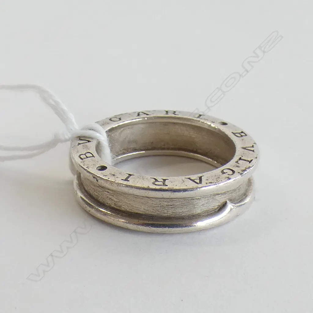 BULGARI SILVER RING Image 1++