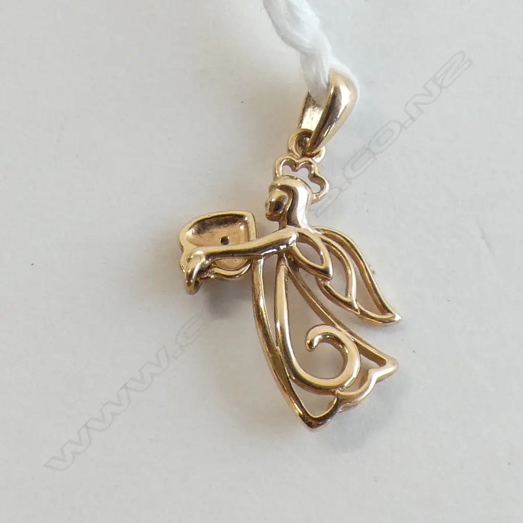 9CT GOLD ANGEL PENDANT 1.20gm Image 1++