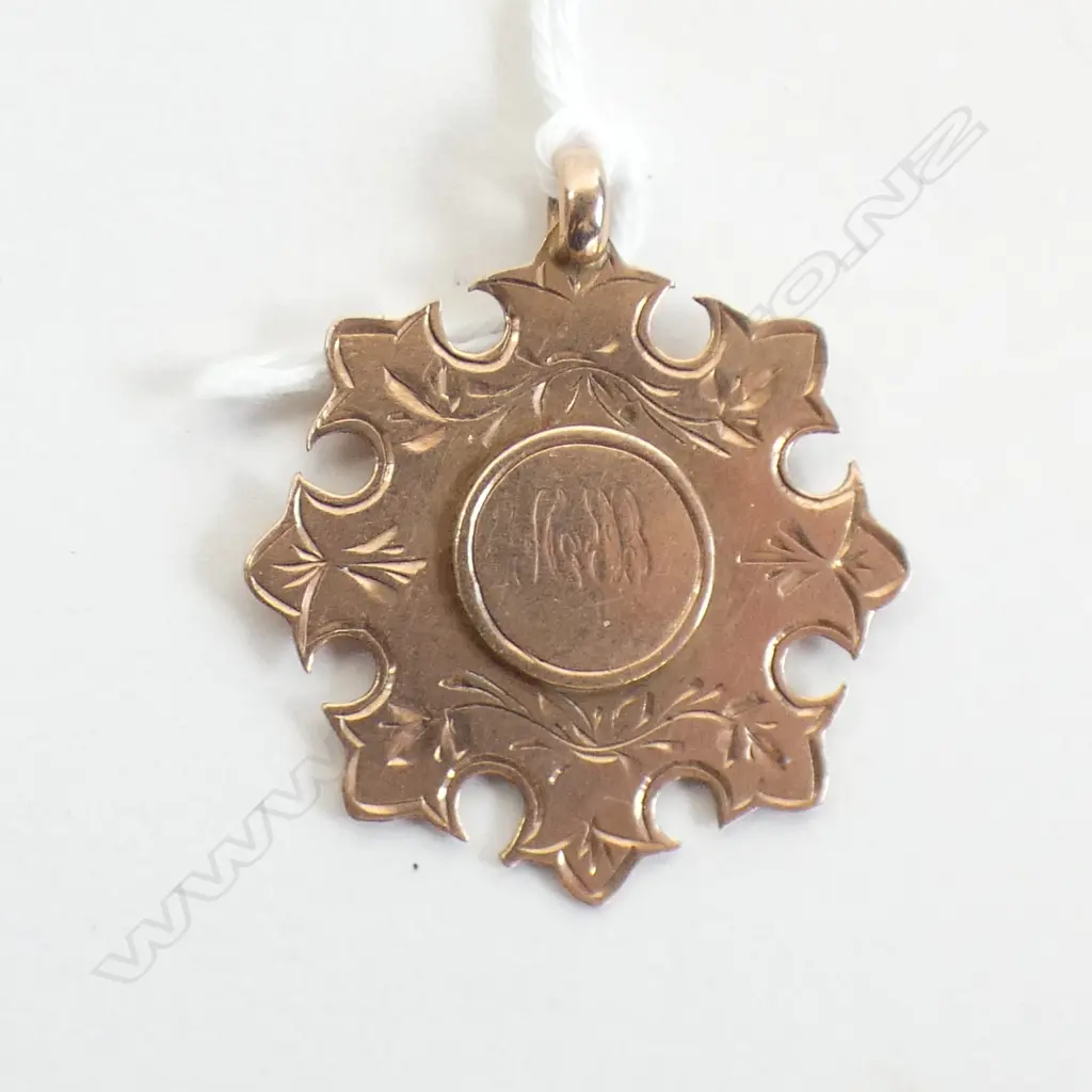 9CT GOLD 1922 SCHOOL DUX MEDAL 4.13gm Image 1++