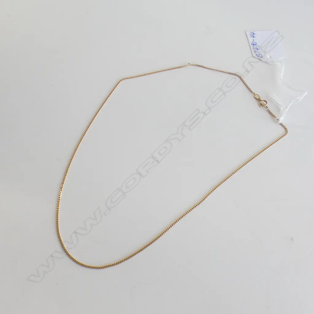 18CT FINE LINK NECK CHAIN L.420mm 3gm Image 1++