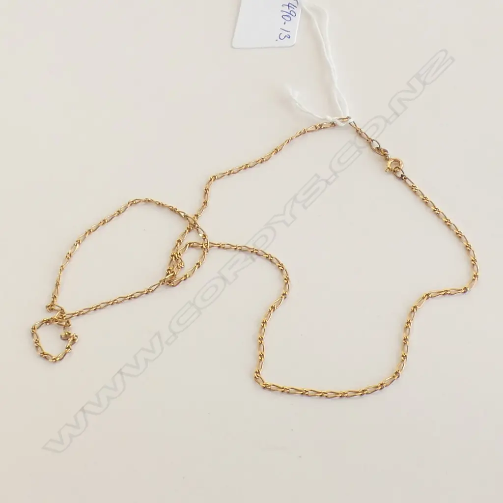 9CT GOLD NECK CHAIN 6gm. L.590mm Image 1++