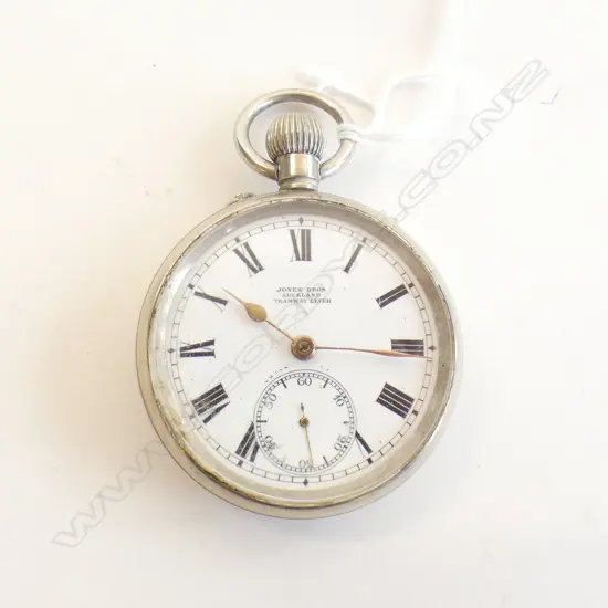VINTAGE POCKET WATCH - JONES BROS AUCKALND TRAMWAY LEVER 