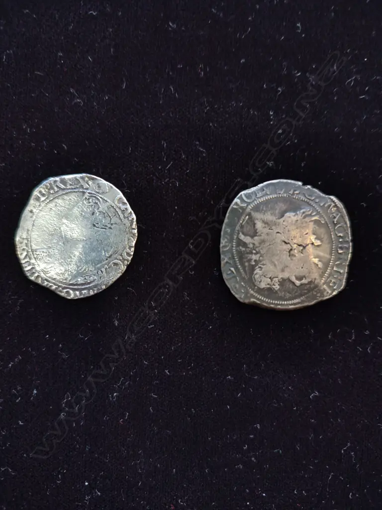 2 ANTIQUE SILVER COINS 22GMS Image 1++