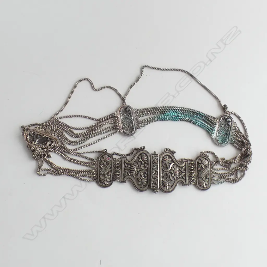 LOW GRADE SILVER BELLY DANCING BELT Image 1++