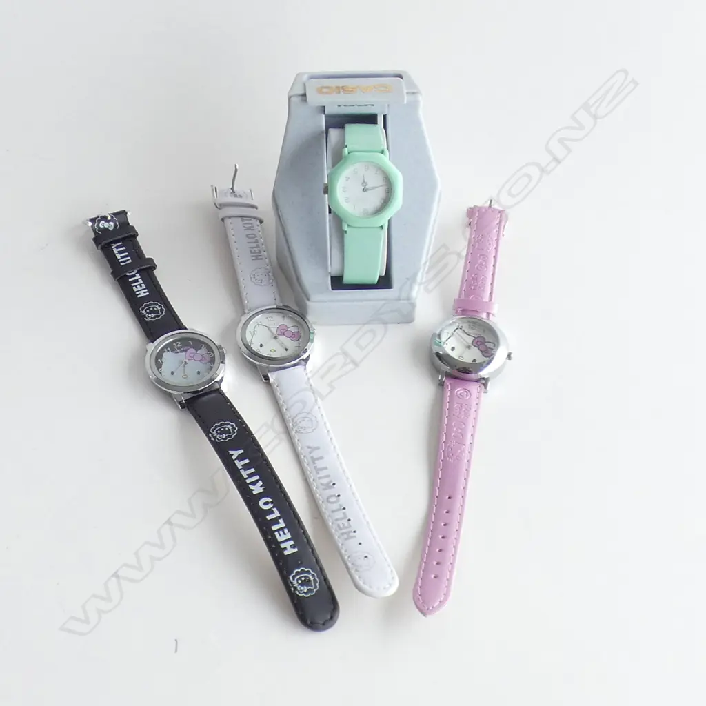 3 HELLO KITTY WATCHES & REMIX WATCH Image 1++