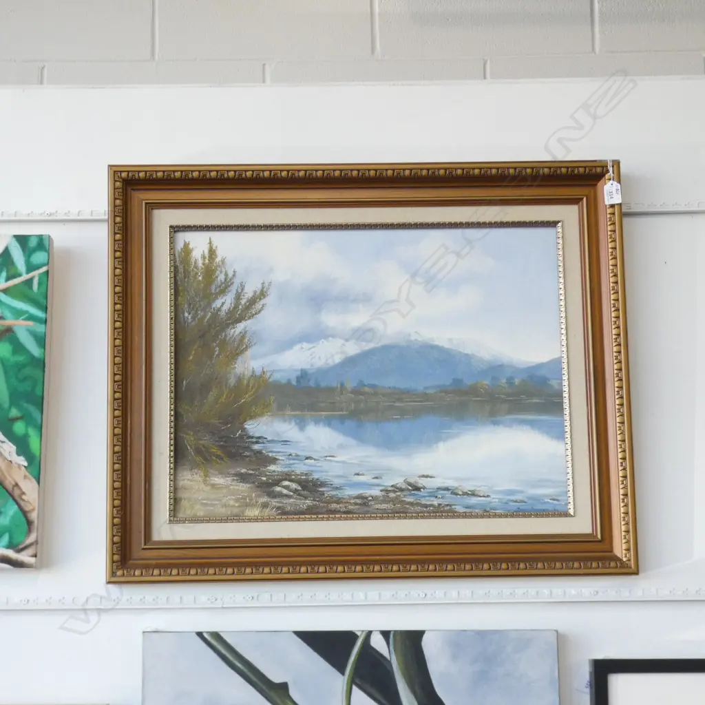 JOYCE ATKINSON, 'LAKE TAUPO', OIL ON BOARD, 600 x 440mm Image 1++