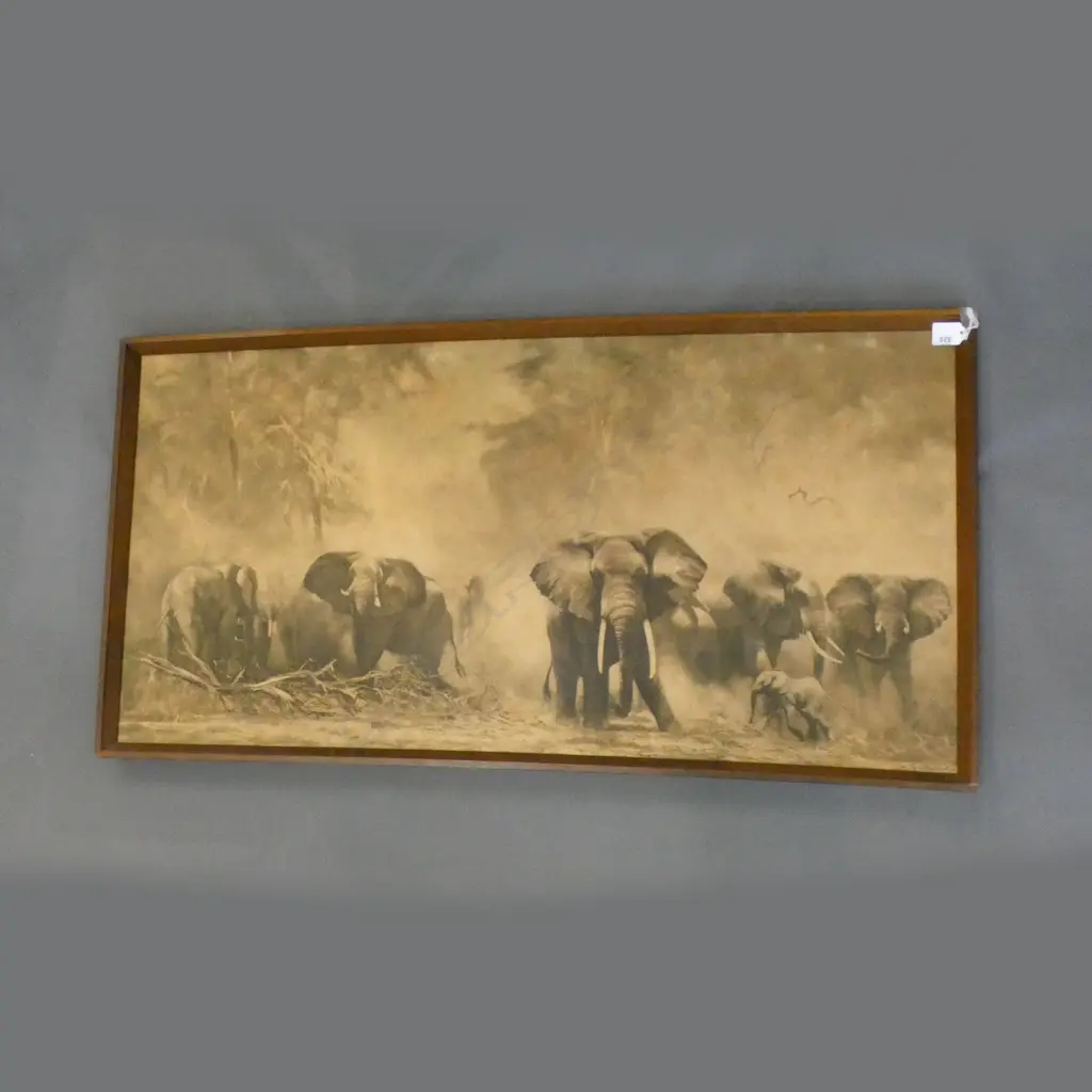 VINTAGE DAVID SHEPHERD PRINT, 980 x 490mm Image 1++