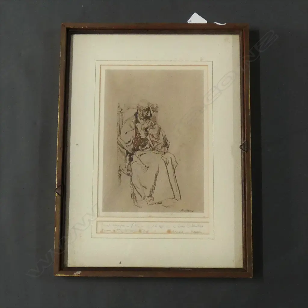 DOUBLE SIDED RUSSELL FLINT ILLUSTRATION - SIGNED BOTH SIDES 220 X 320MM Image 1++