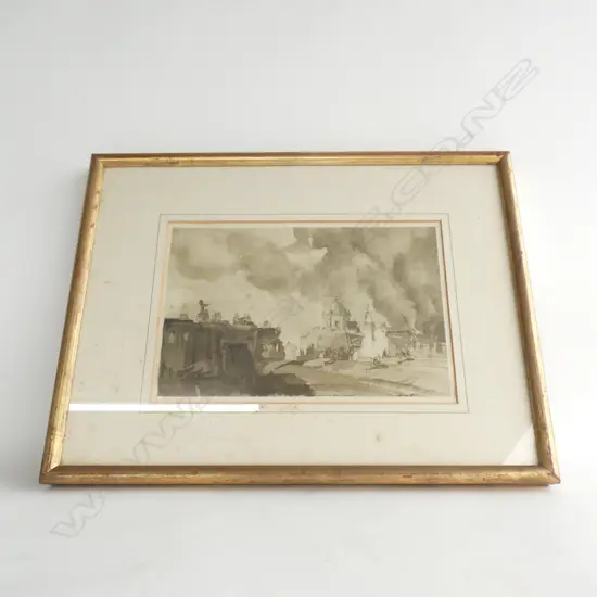 DOUBLE SIDED RUSSELL FLINT ILLUSTRATION - SIGNED BOTH SIDES 220 X 320MM