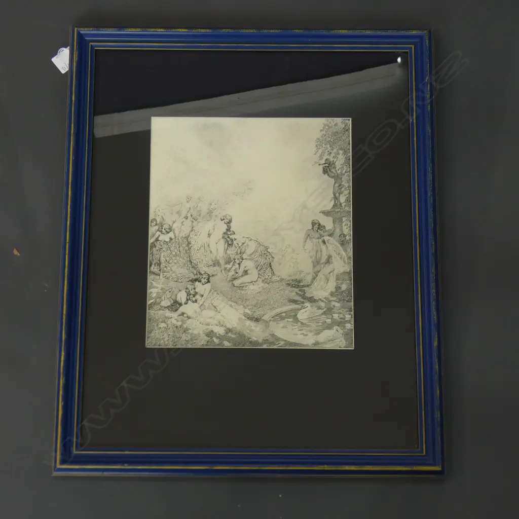 NORMAN LINDSAY LTD. ED. PRINT SYDNEY 1924 280x240mm 132 of 500 ed. Image 1++