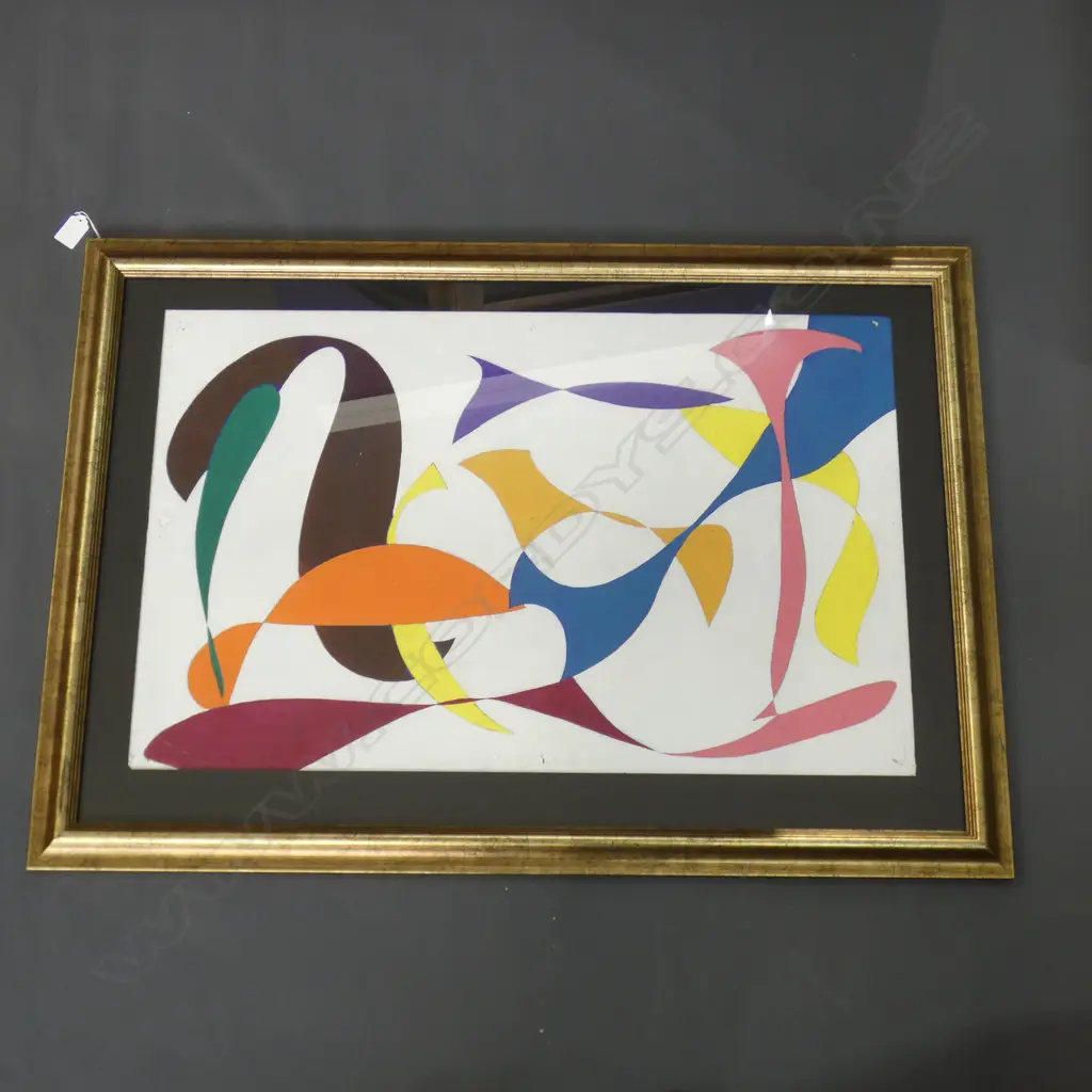 LLOYD HILLYER ABSTRACT ACRYLIC 460x730mm Image 1++
