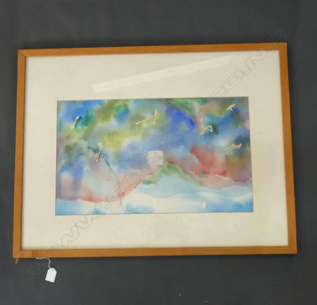 ABSTRACT WATERCOLOUR - GARY TRICKER '88 530 X 320MM Image 1++