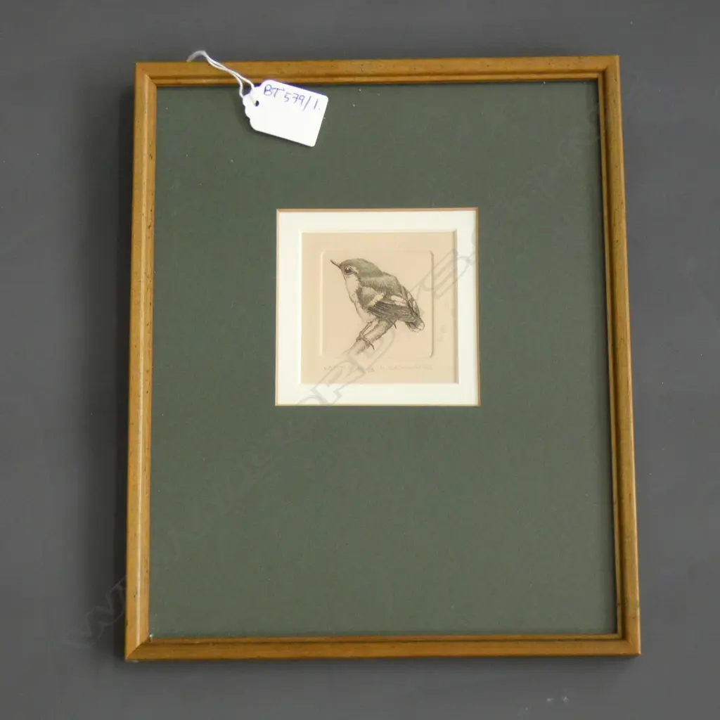 RUSSELL JACKSON N.Z RIFLEMAN H/COLOURED ENGRAVING 3/80 50x50mm Image 1++