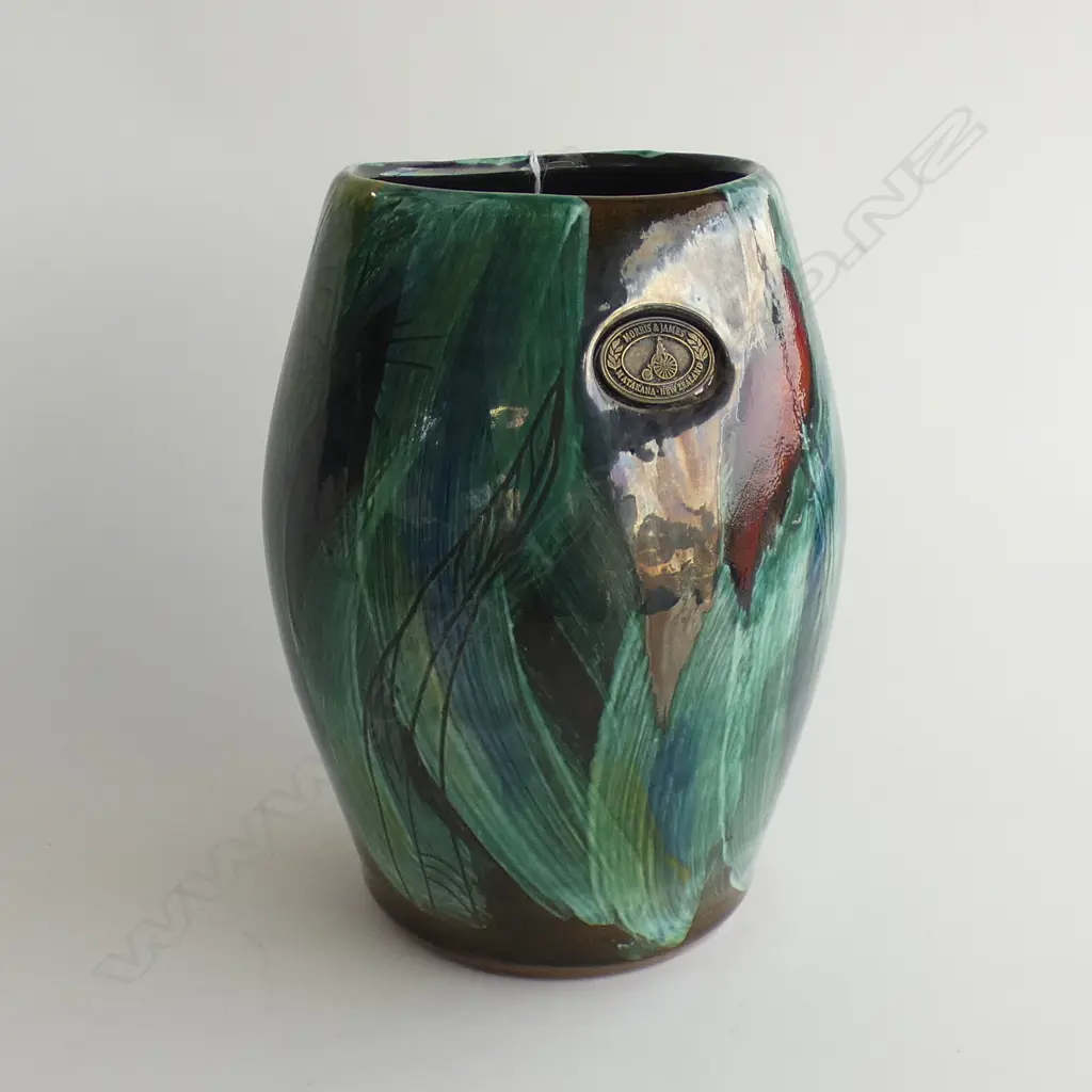 MORRIS & JAMES GLAZED VASE H.280mm Image 1++