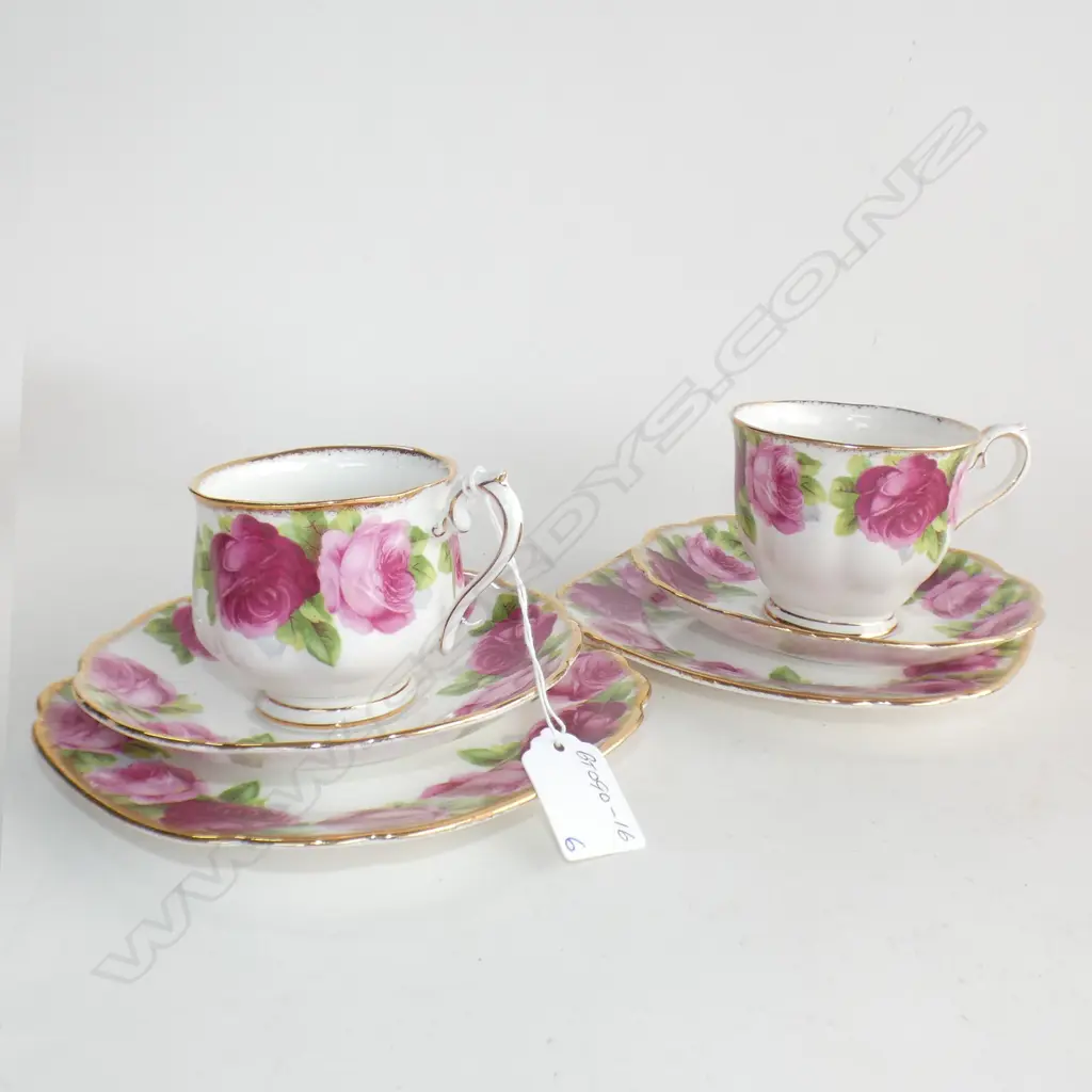 2 ROYAL ALBERT TRIOS Image 1++