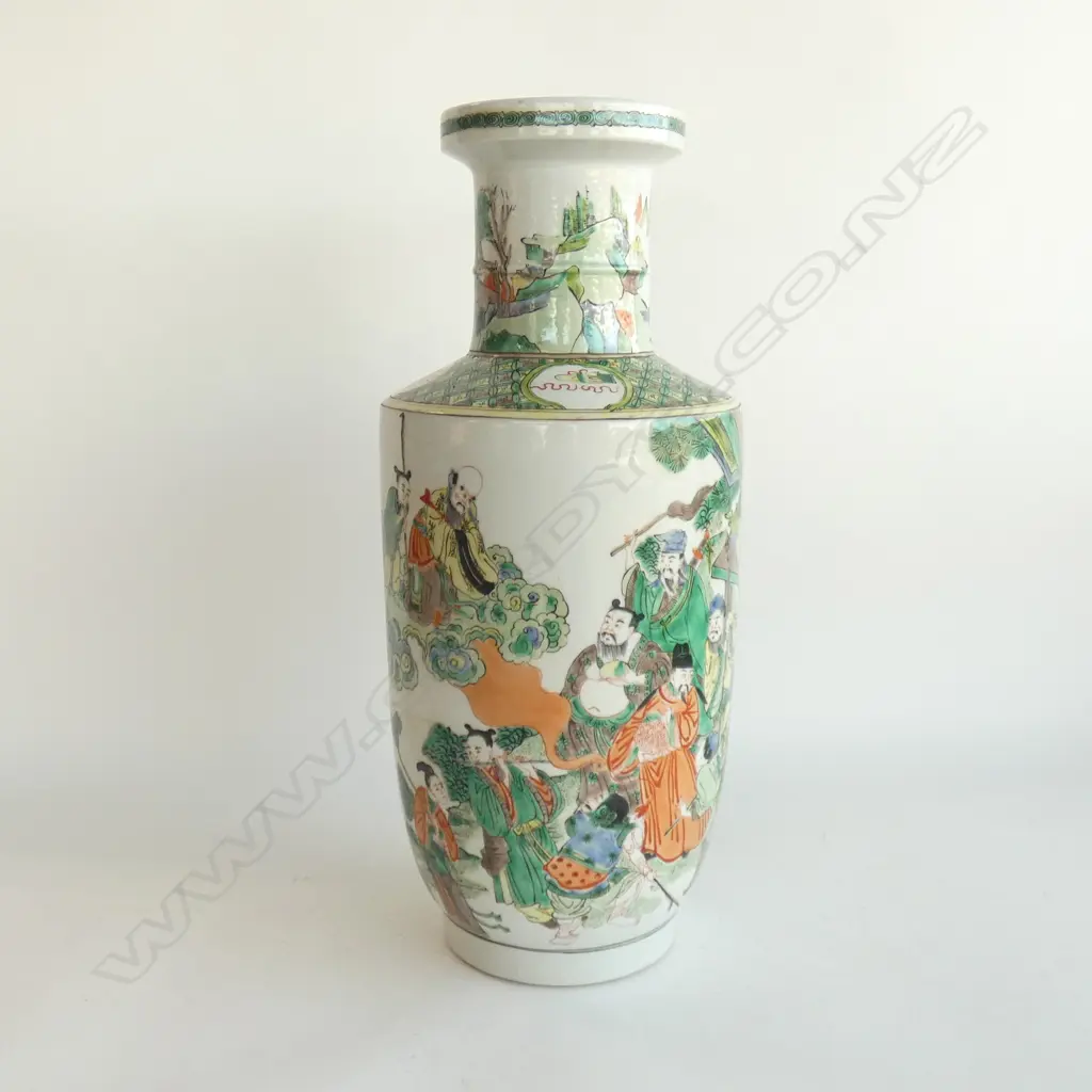 CHINESE WUCAI FIGURE VASE (KANGXI MARK) H.430mm Image 1++