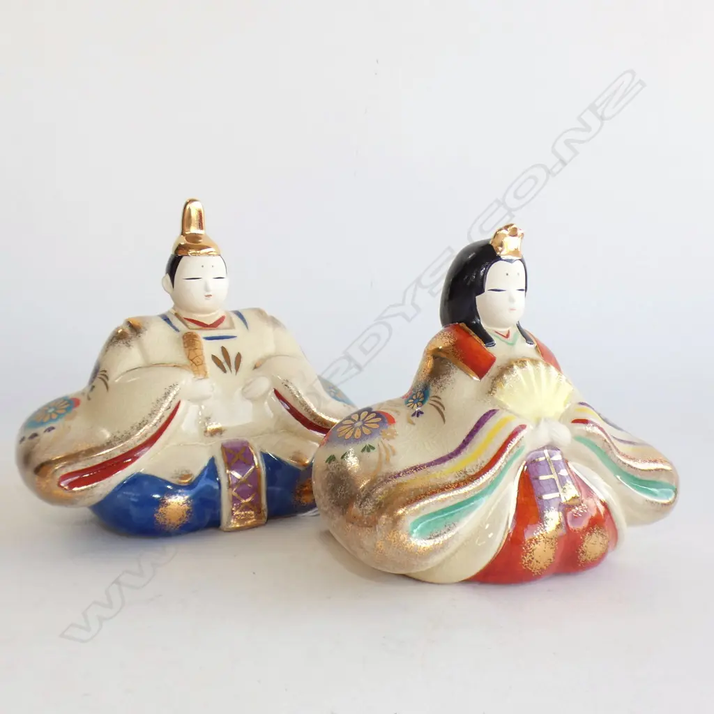 SEATED JAPANESE EMPEROR AND EMPRESS Image 1++