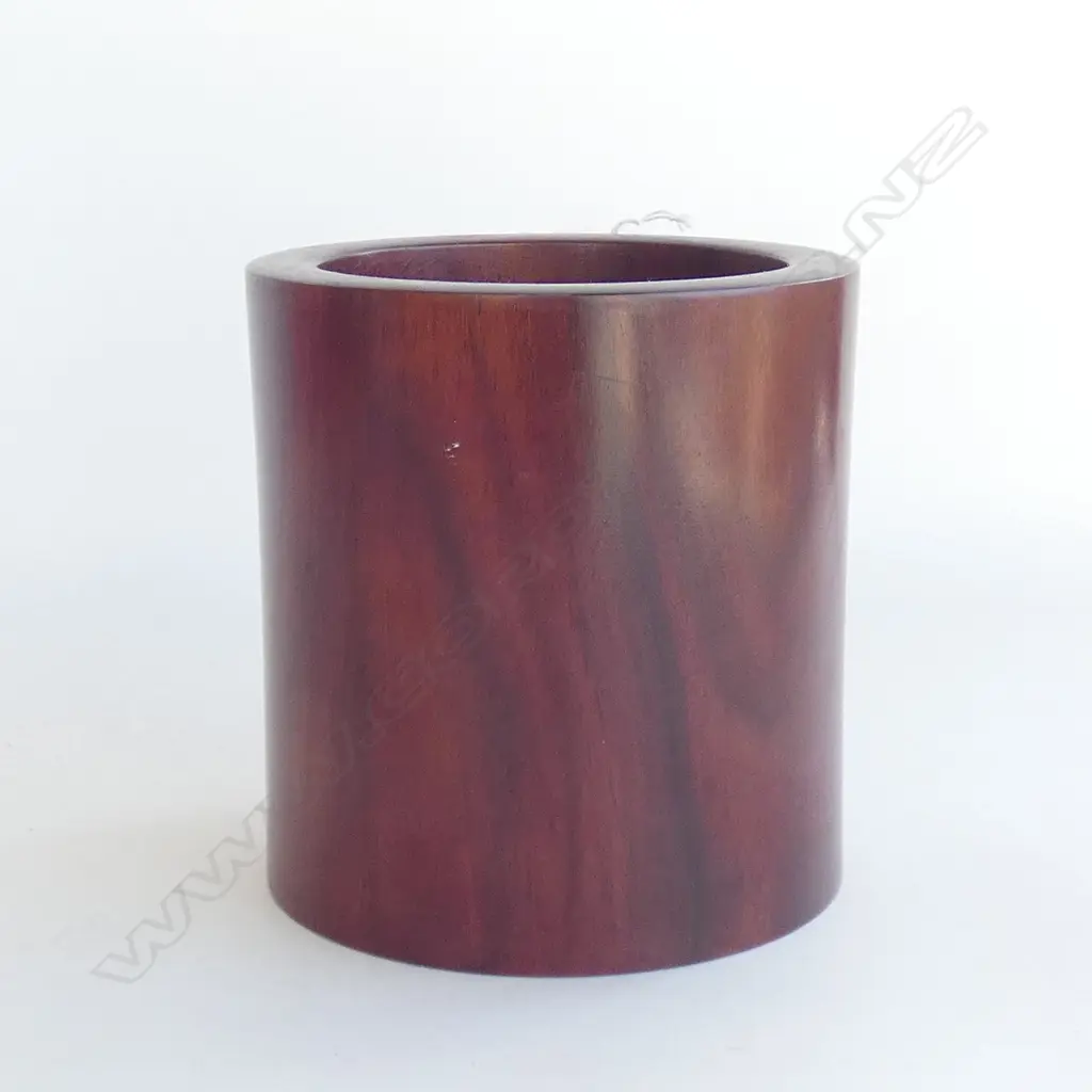 CHINESE ROSEWOOD BRUSH POT H.160mm Image 1++