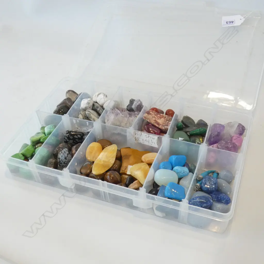 TRAY OF ASST. POLISHED STONES Image 1++