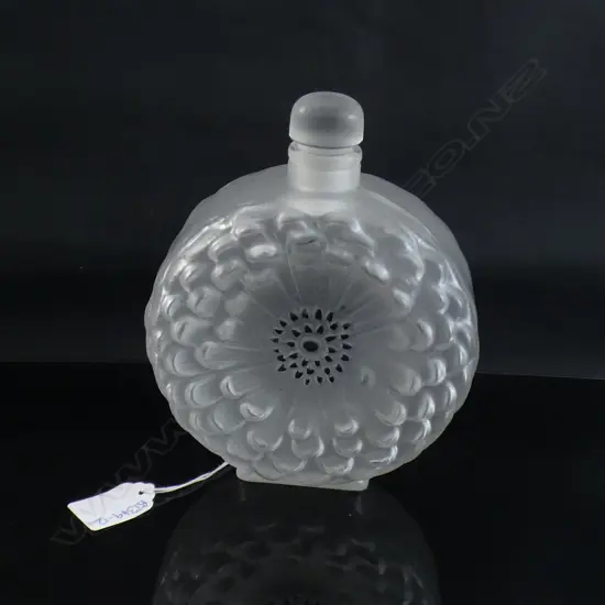 LRGE LALIQUE DAHLIA PERFUME BOTTLE AF