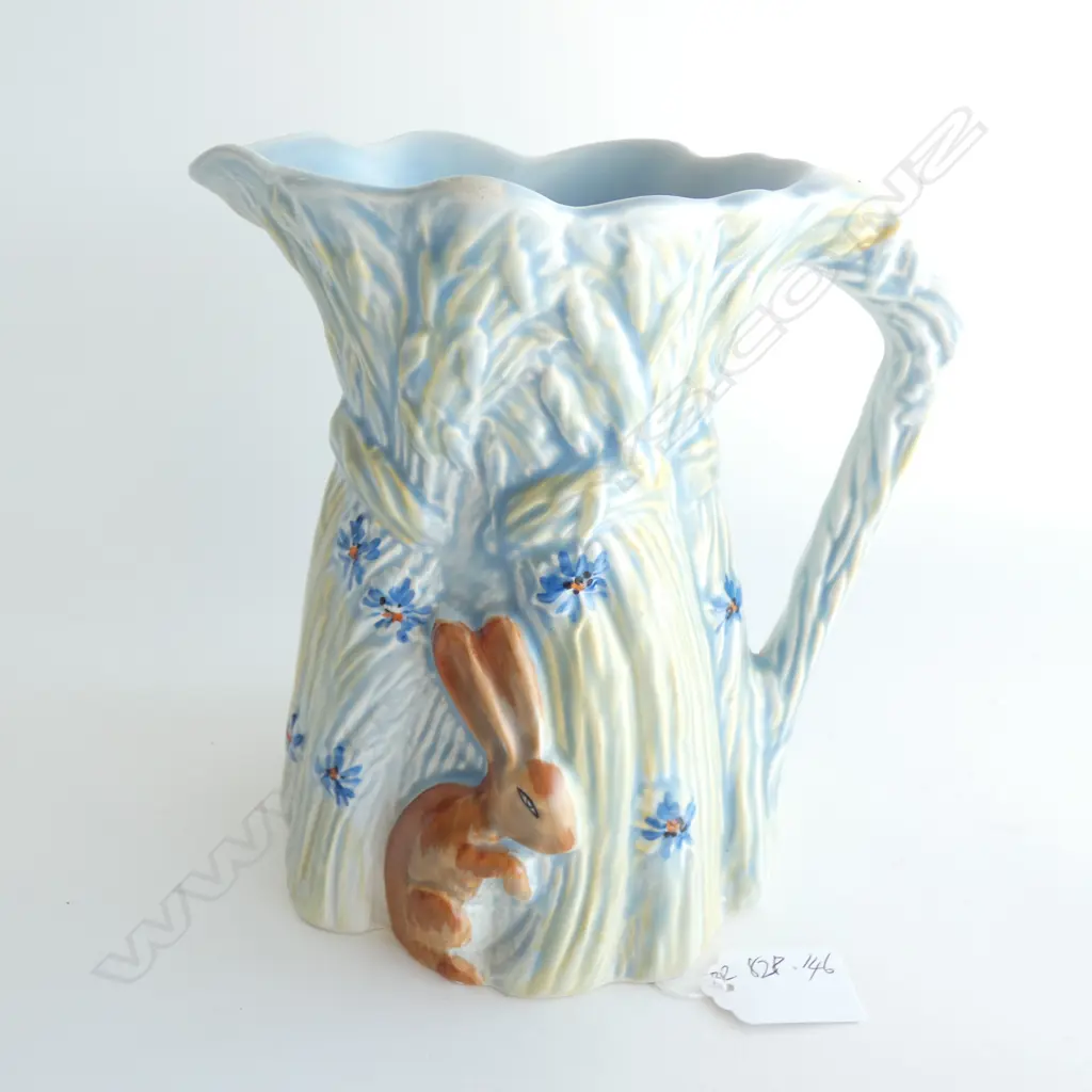 A Burleigh Ware jug, rabbits and corn stook pattern Image 1++
