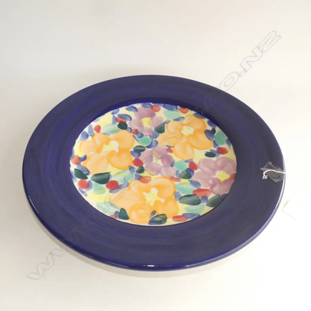 MULTI COLOURED TONY SLY POTTERY - X LG PLATTER DIA 415MM Image 1++