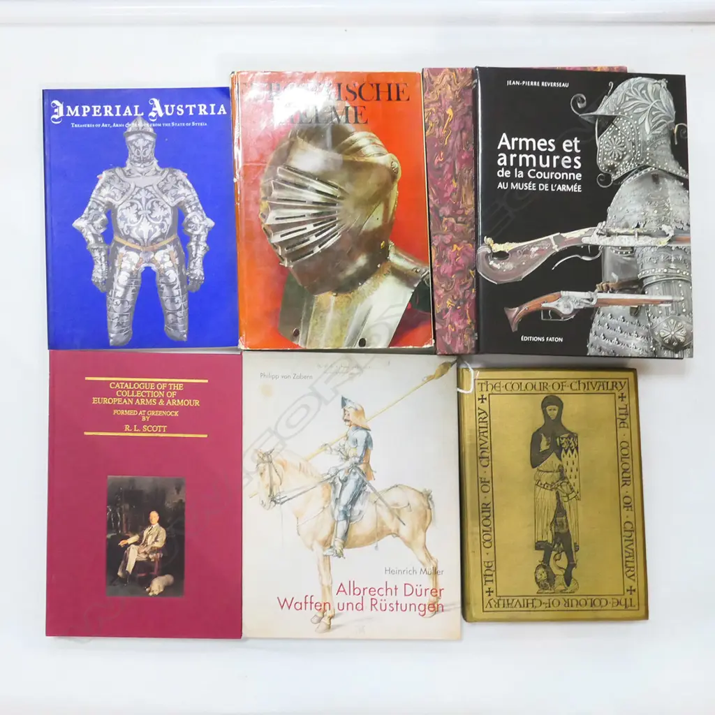 SIX BOOKS/CATALOGUES ON ANTIQUE ARMS & ARMOUR Image 1++