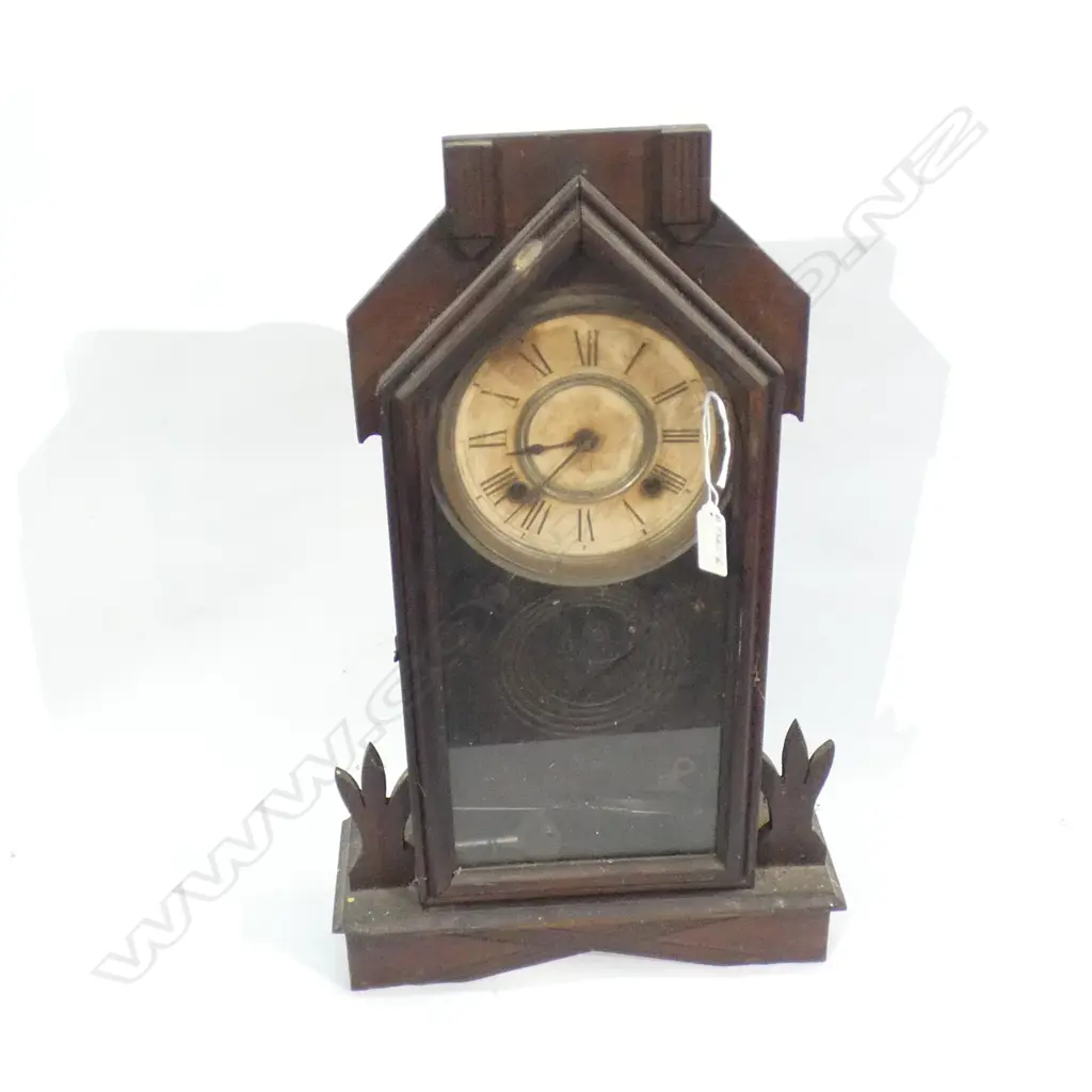 C1900 AMERICAN MANTLE CLOCK PENDULUM + KEY A.F Image 1++