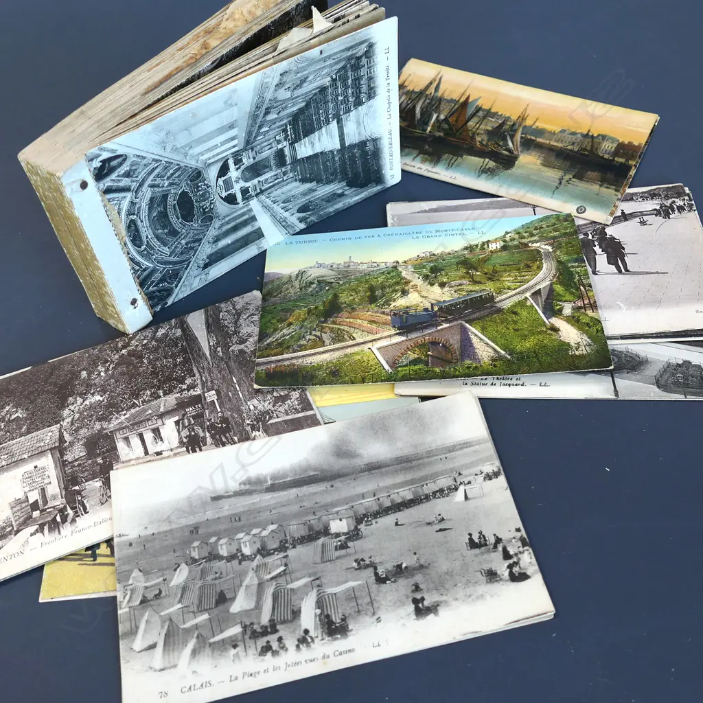 ASST. ANTIQUE FRENCH & ITALIAN POSTCARDS c.1900 Image 1++