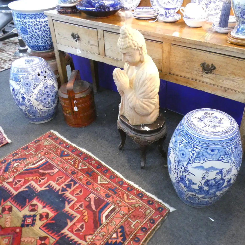 PR B/W ORIENTAL GARDEN SEATS H.520mm Image 1++