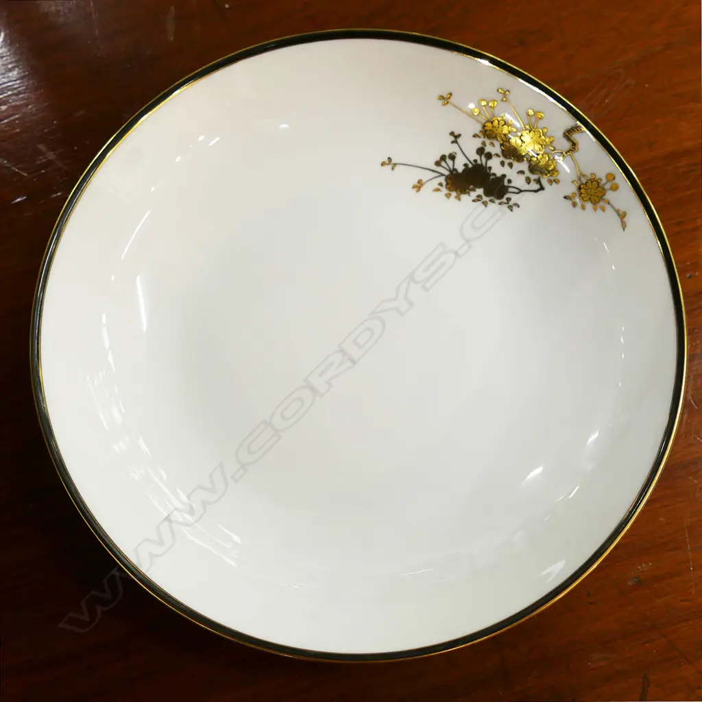 FINE MID CENTURY JAPANESE KUSHIDA GILT FLORAL 8 PIECE DINNER SERVICE, PLUS C&S & OTHERS, AF Image 1++