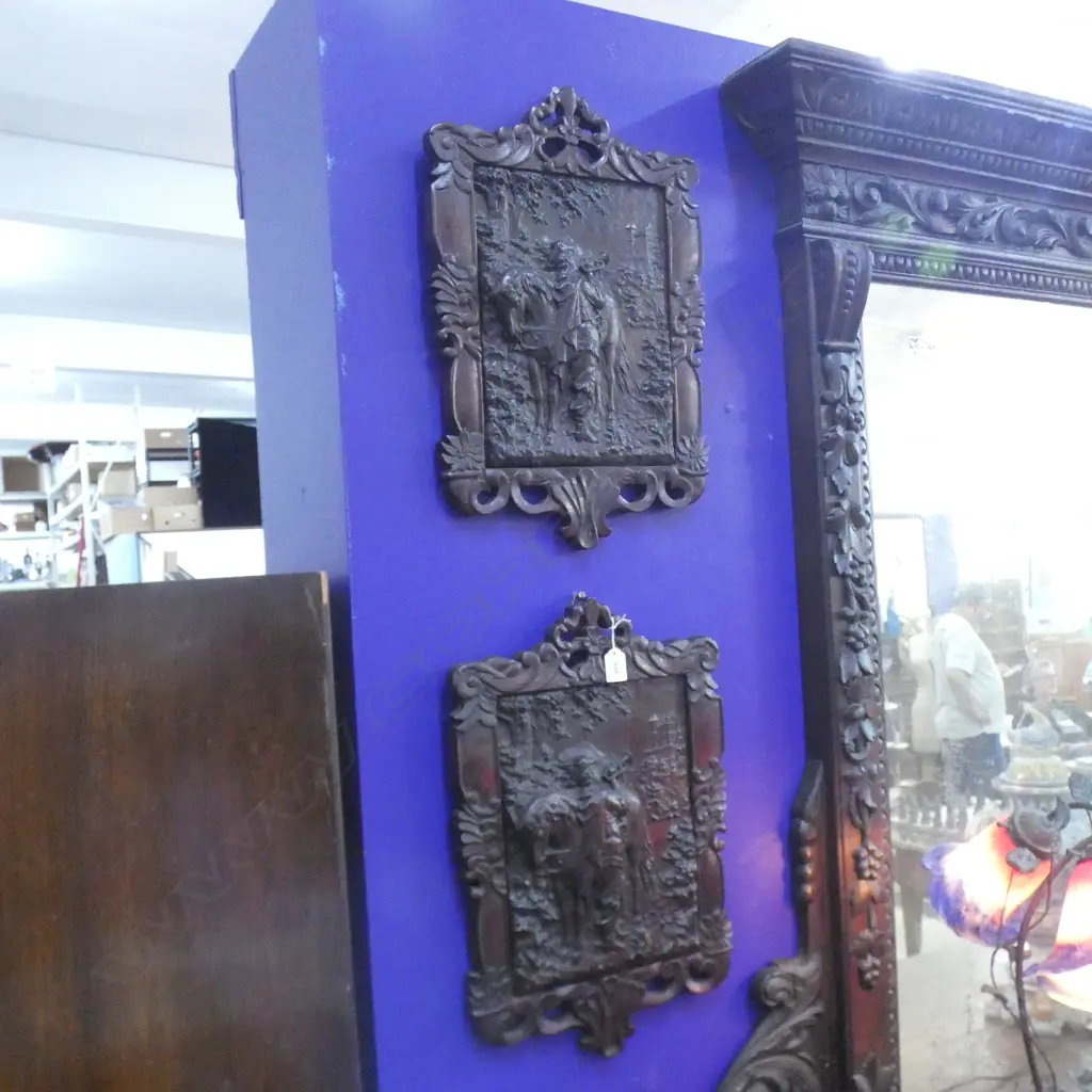 PR CARVED WOODEN BLACK FOREST STYLE WALL HANGINGS 340 X 510MM Image 1++