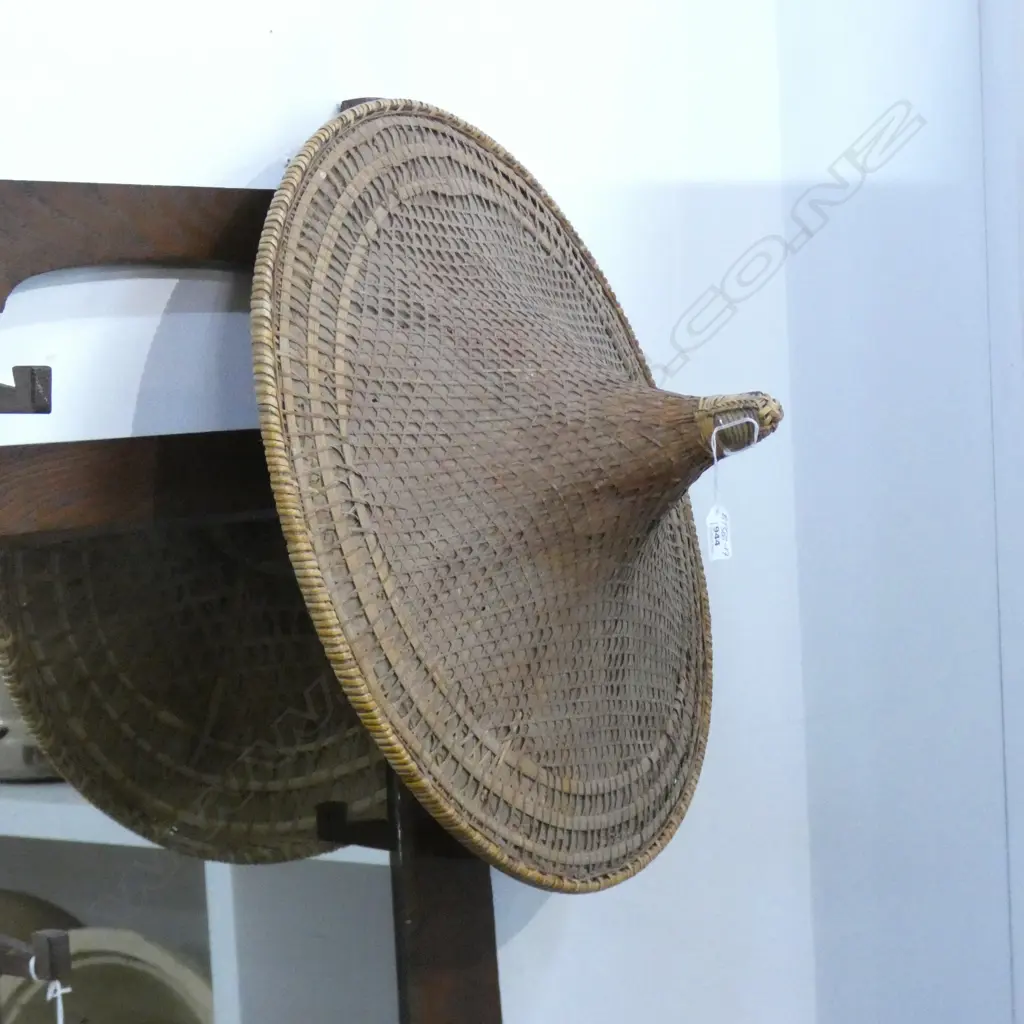 OLD CANE COOLIE HAT FLARED SHAPE Image 1++