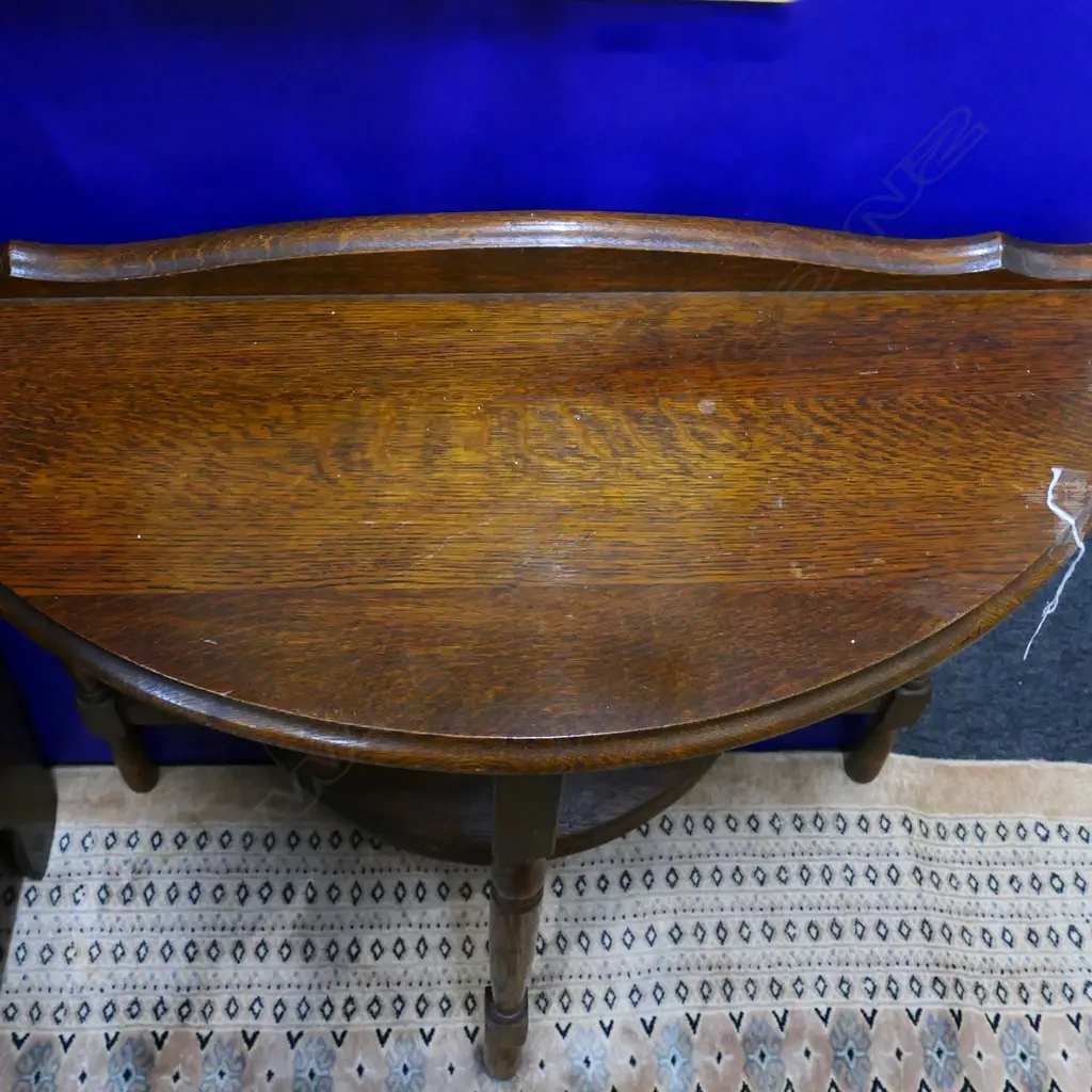 OAK DEMILUNE TABLE W.790mm Image 1++