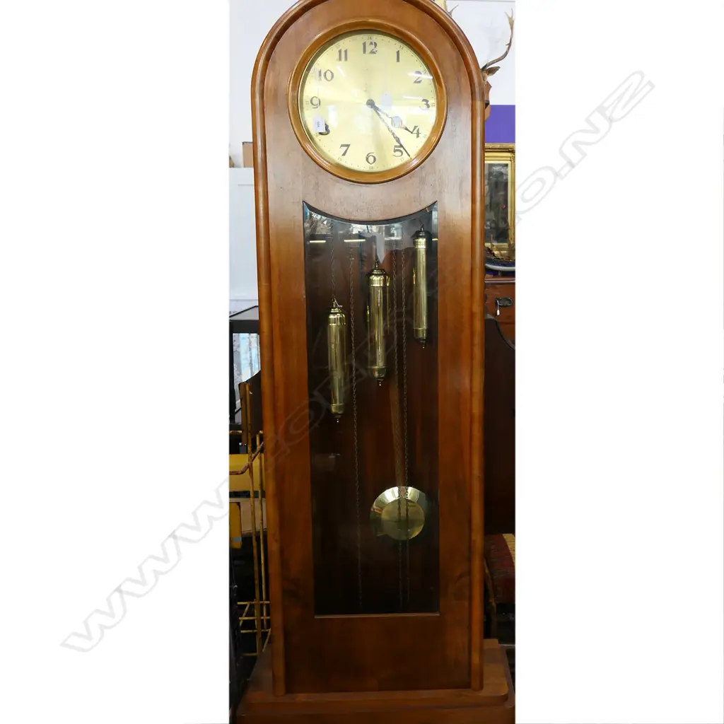 RIMU ART DECO 3 TRAIN LONGCASE CLOCK Image 1++