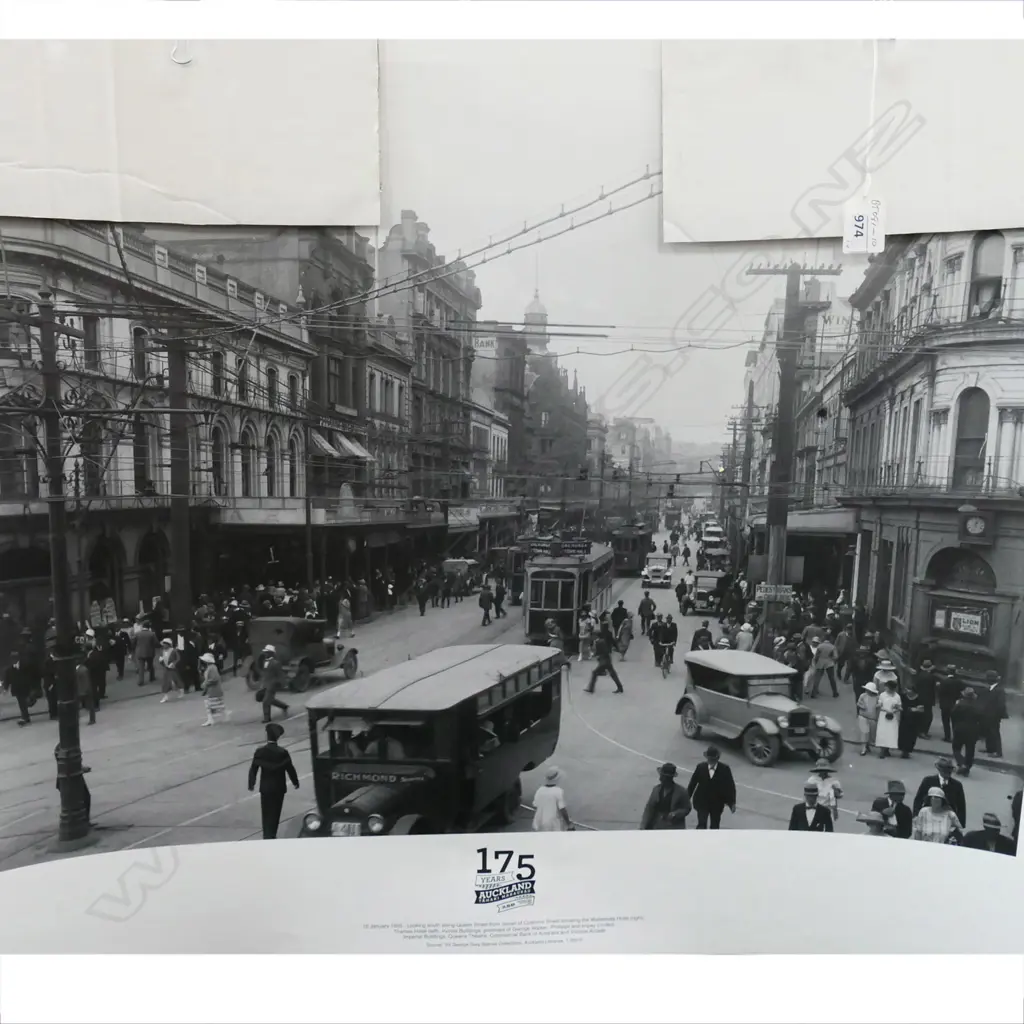 15 x  COMMEMORATIVE PRINTS OF EARLY AUCKLAND- 175TH YR Image 1++