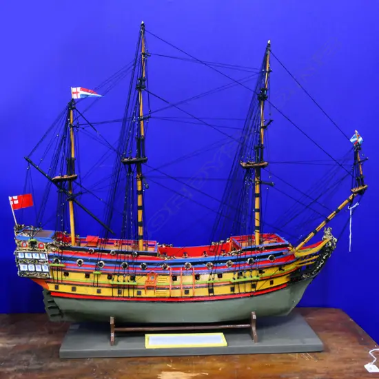MODEL OLIVER CROMWELL'S SHIP 'THE ROYAL JAMES'