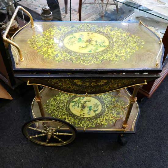 ORNATE RETRO DRINKS TROLLEY