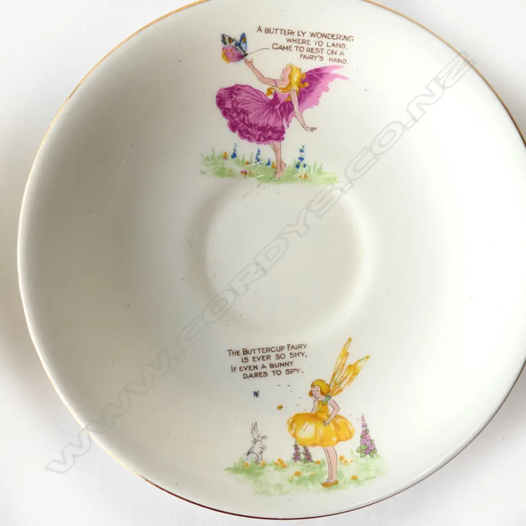 BOX ASST VINTAGE CHINA, INCL. NORITAKE & 'FAIRYLAND', SOME FAULTS Image 1++