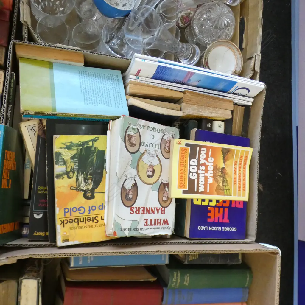 BOX LOT VINTAGE BOOKS; RELIGION ex Highwic House the vendor is great great grandson of the first owner of Highwic Image 1++