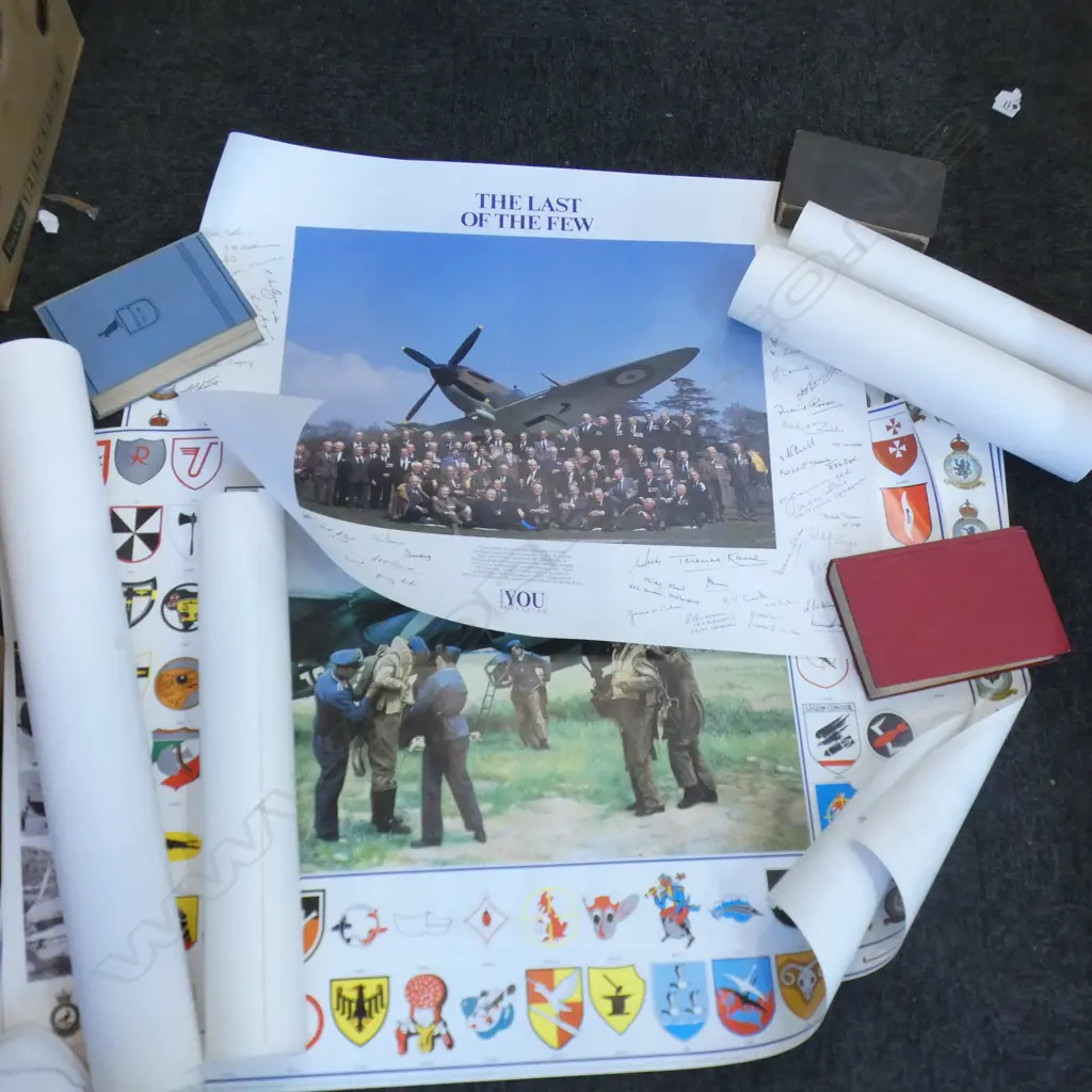 10 ASST. REPRO POSTERS; BATTLE OF BRITAIN, SPITFIRES ETC Image 1++