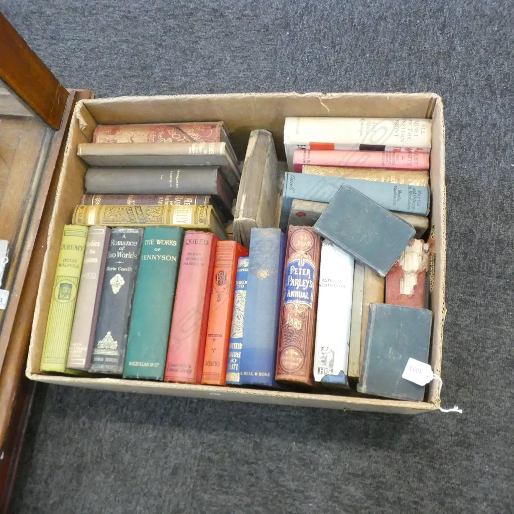 BOX LOT ANTIQUE BOOKS EX HIGHWIC HOUSE Image 1++