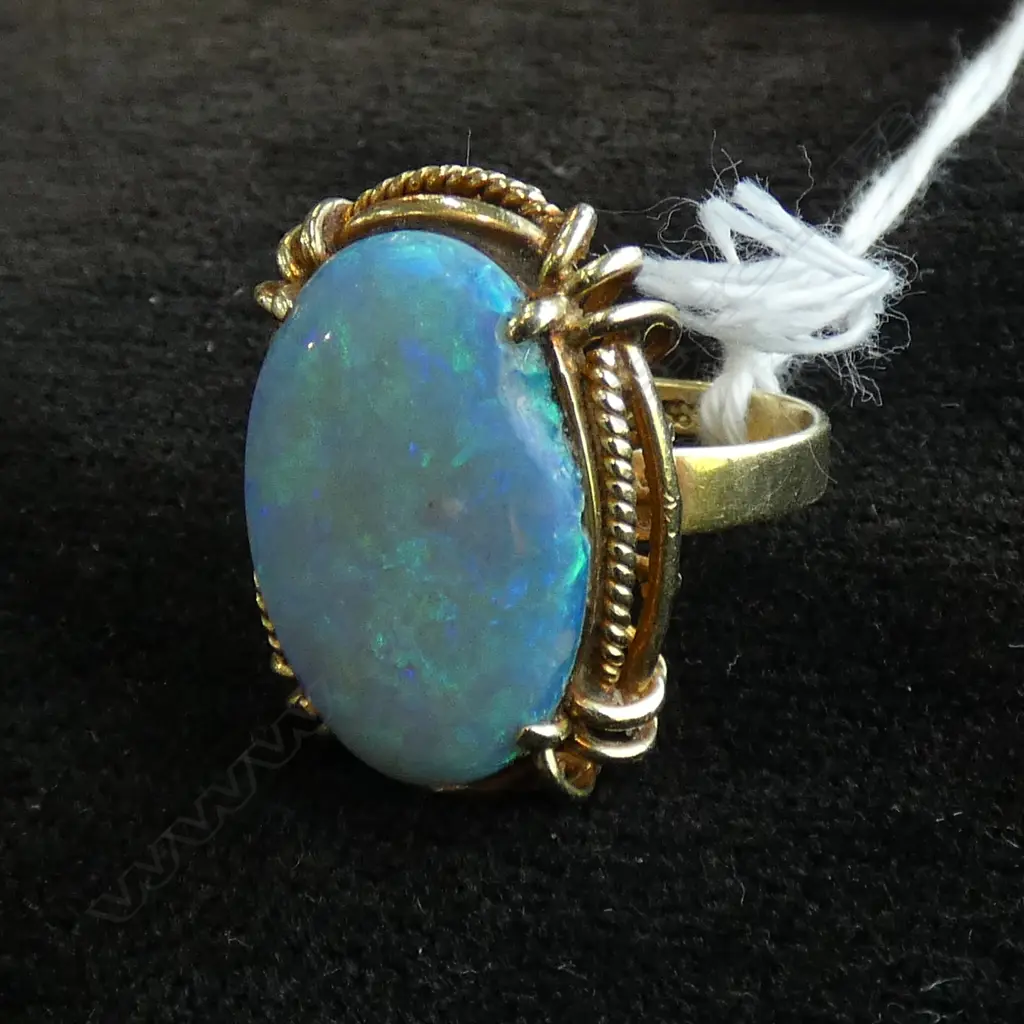 14CT GOLD AND OPAL RING 7gm A/F Image 1++