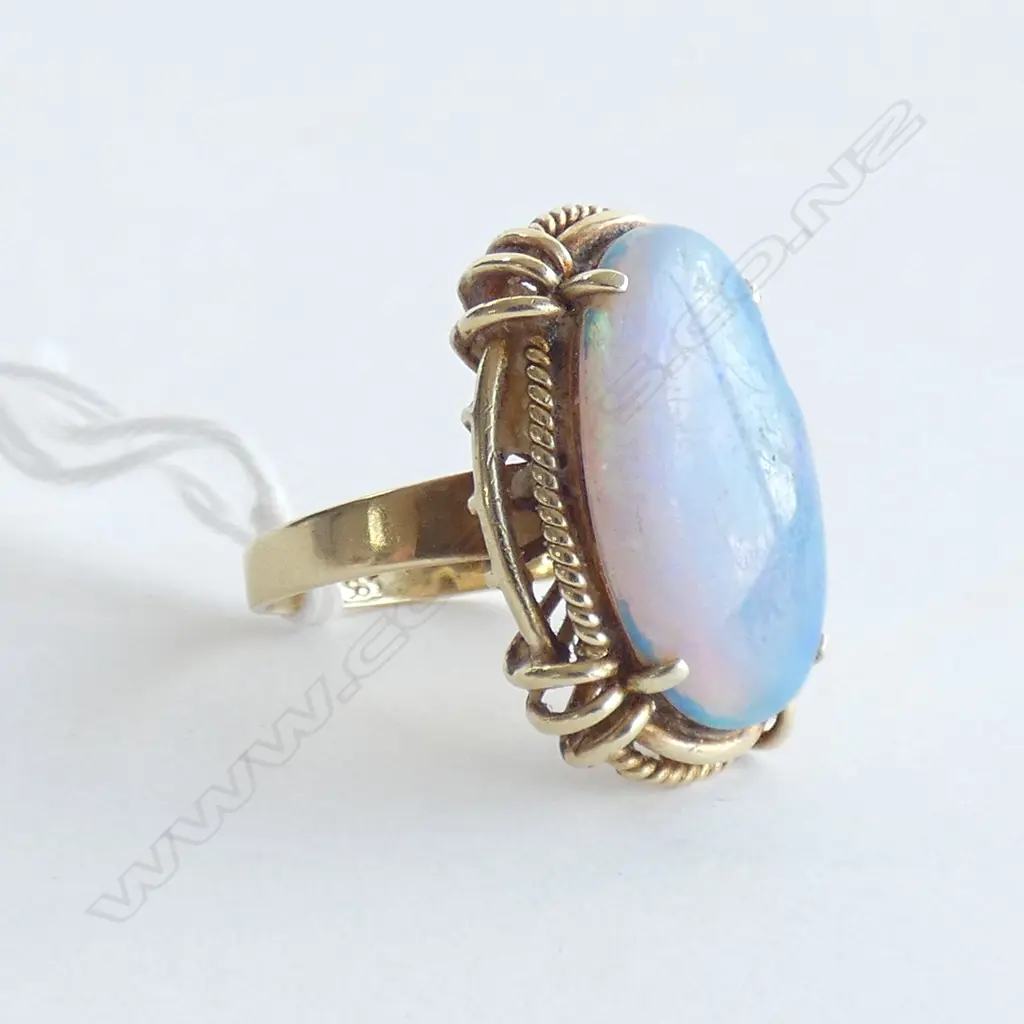 14CT GOLD AND OPAL RING 7gm A/F Image 1++