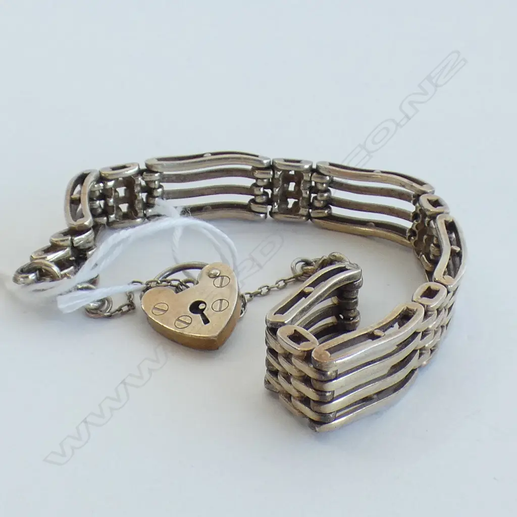 SILVER GILT GATE BRACELET Image 1++