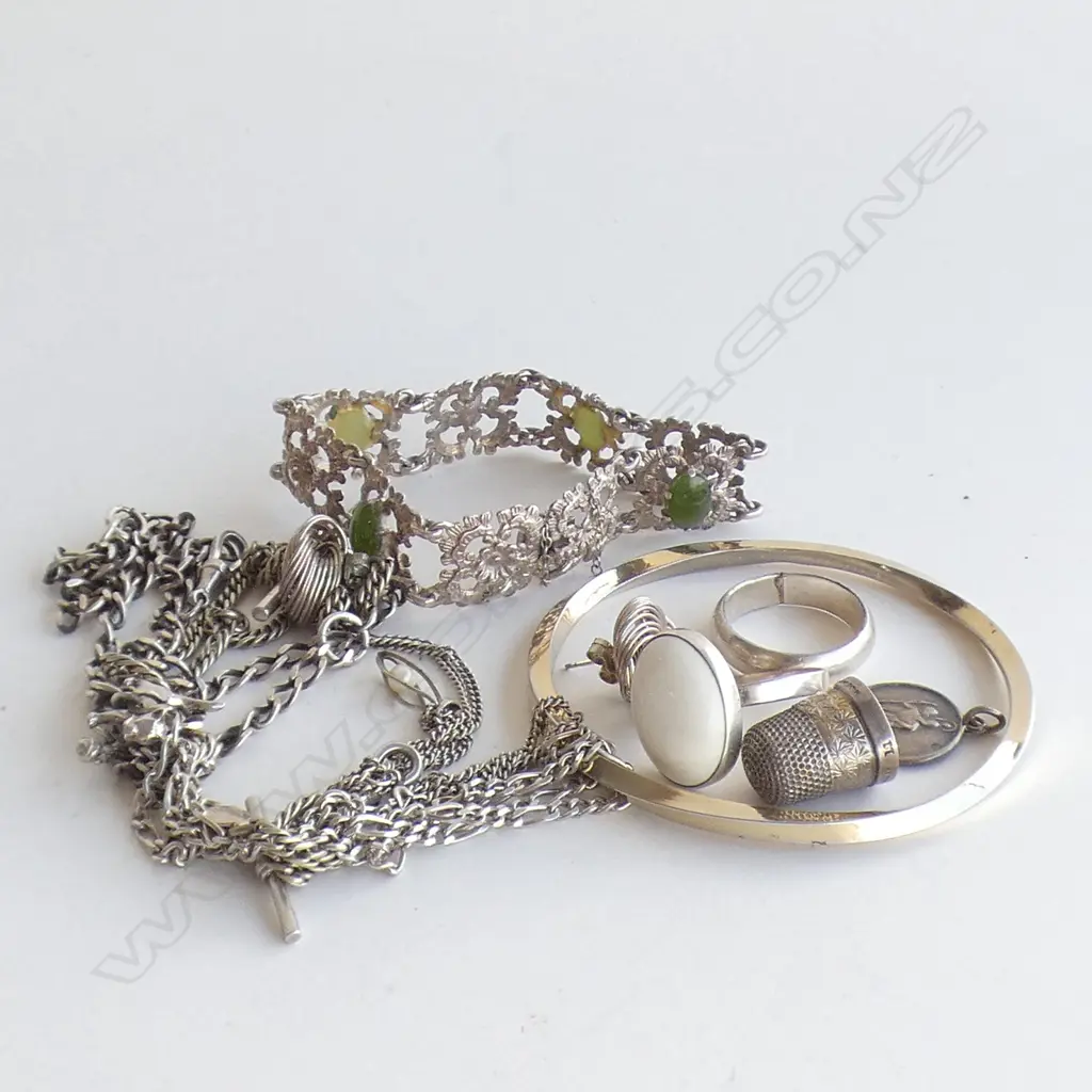 ASST. STG SILVER JEWELLERY 97 GRAMS Image 1++